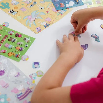 Super set naklejki Świnka Peppa, 7 arkuszy