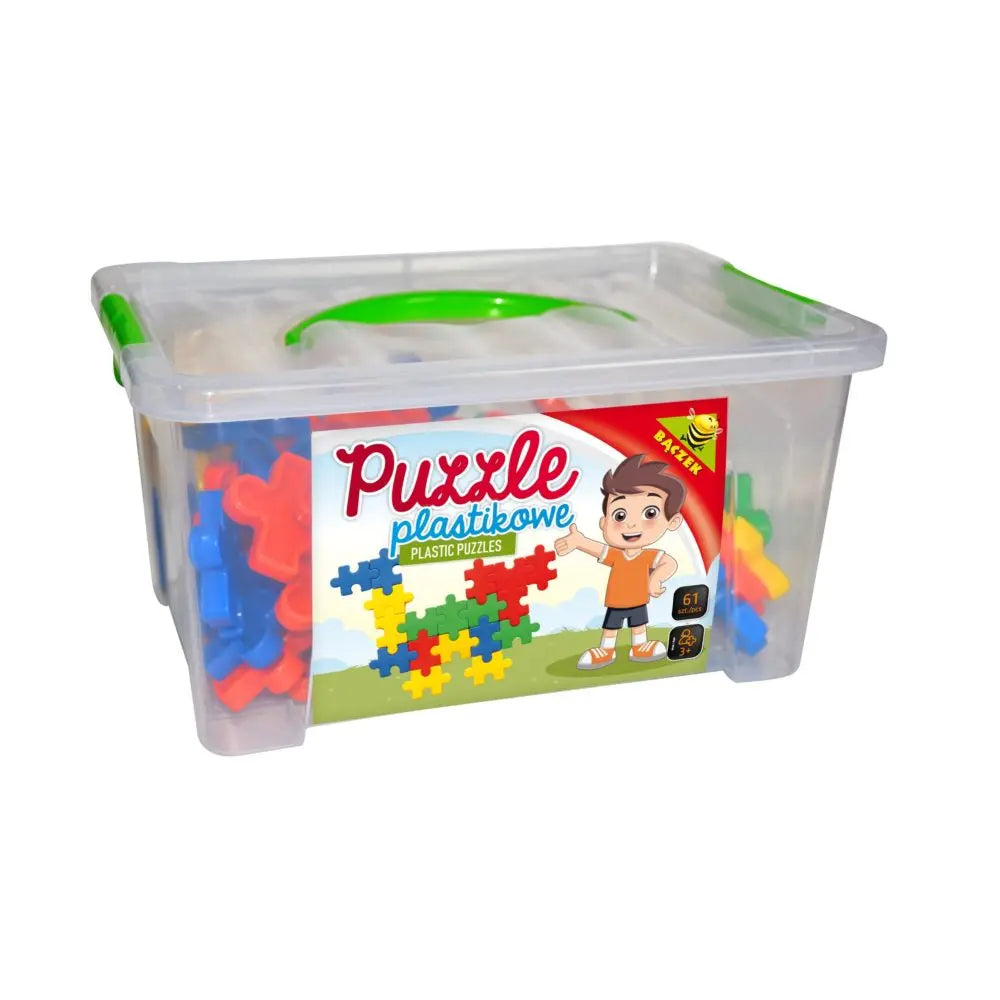 Tupiko puzzle plastikowe pojemnik