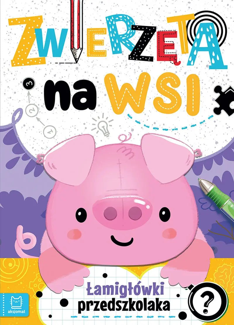 Aksjomat zwierzęta na wsi łamigłówki przedszkolaka