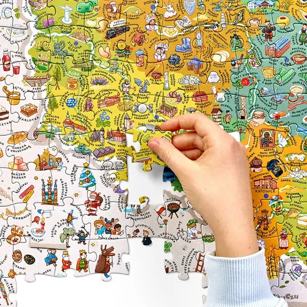 Puzzle - Odkrywcy Mapa Polski 300 el.