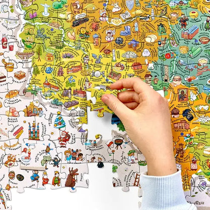 Puzzle - Odkrywcy Mapa Polski 300 el.