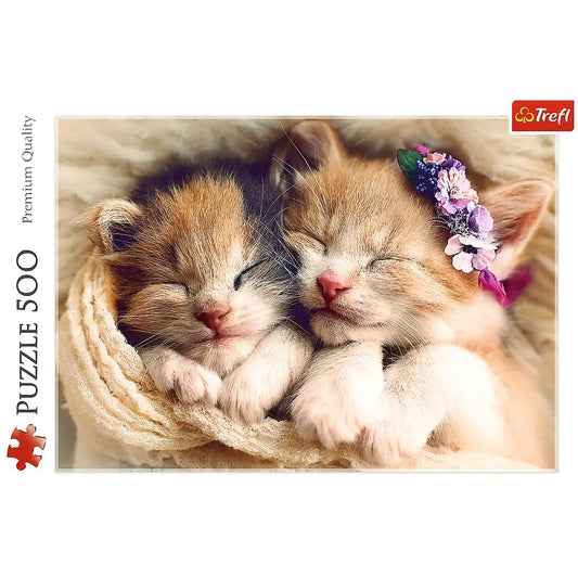 PUZZLE 500 Śpiące kotki 37271