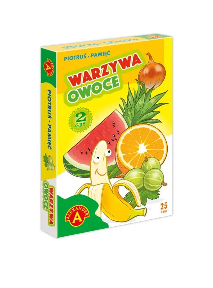 Karty piotruś pamięć warzywa owoce