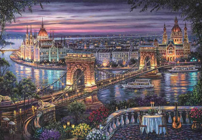 Puzzle 1000 Compact Lights of the Danube