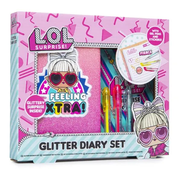 L.O.L. zestaw notes brokatowy