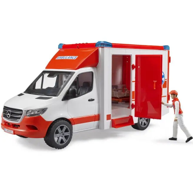 Auto Sprinter Ambulans z ratownikiem i sygnałami
