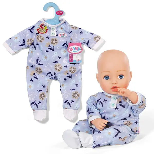 niebieskie śpioszki 43cm