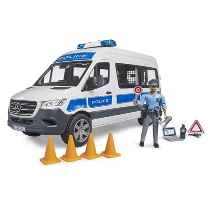 MB Sprinter policyjny z figurką policjanta i z modułem światło/dźwięk