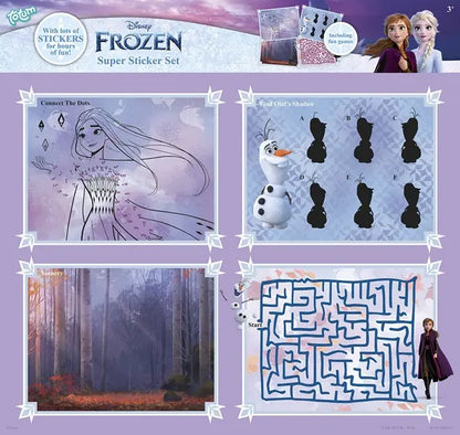 Super set naklejki Frozen, 8 arkuszy
