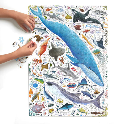 Puzzlove ryby i zwierzęta wodne 500 elementów puzzle rodzinne