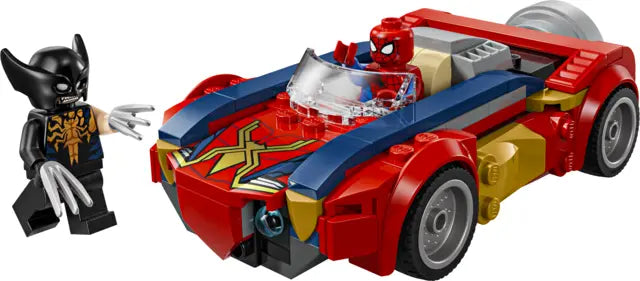 Lego SuperHeroes Marvel - Spider-Man w samochodzie kontra zvenomowany Wolverine