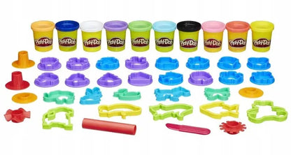 Play-Doh zestaw kreatywny, 10 tub, stemple i foremki