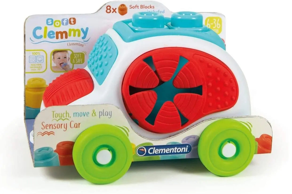 Clementoni baby clemmy autko z klockami
