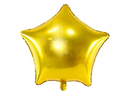 Balon foliowy gwiazda złoty 48 cm