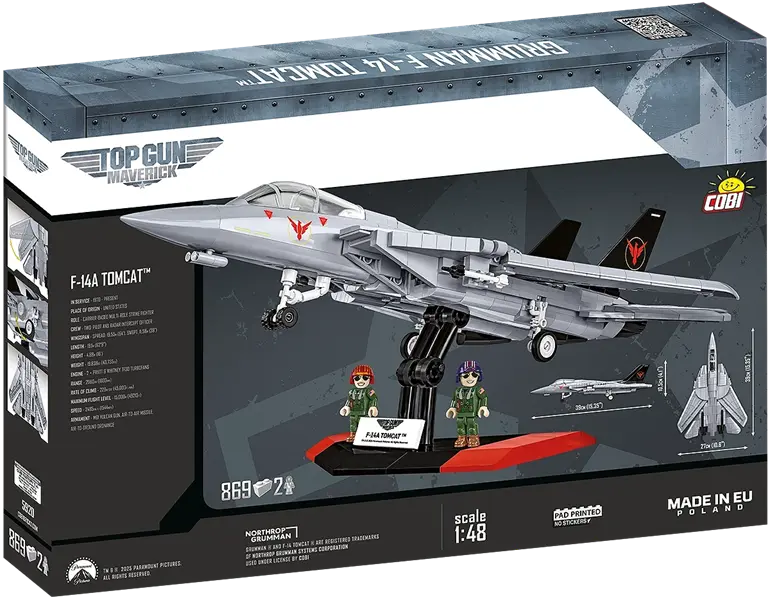 Top Gun Maverick, Grumman F-14 Tomcat - 825 klocków