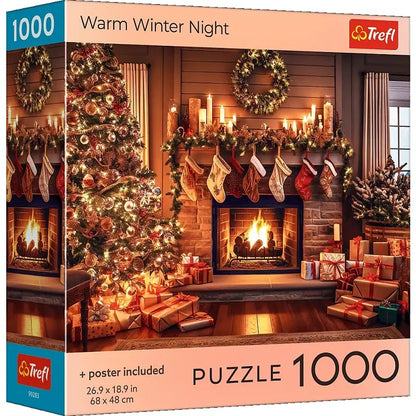 Puzzle 1000 el. USA Collection: Warm Winter Night