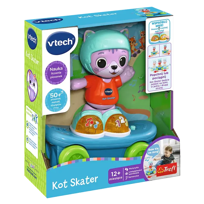 V-tech zabawka interaktywna kot skater