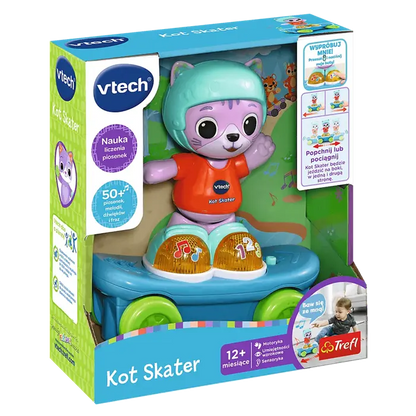 V-tech zabawka interaktywna kot skater