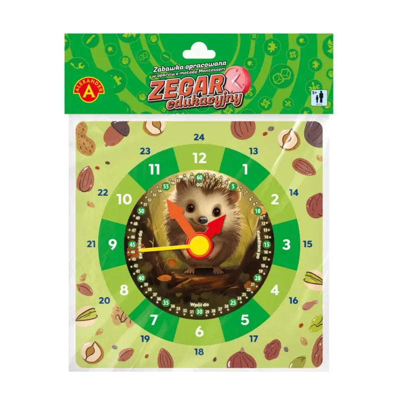 Zegar edukacyjny Jeżyk 27938