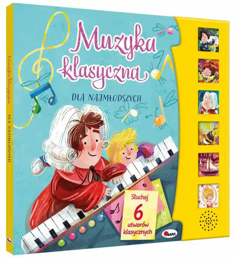 Książeczka edukacyjna muzyka klasyczna dla najmłodszych