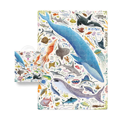 Puzzlove ryby i zwierzęta wodne 200 elementów puzzle rodzinne