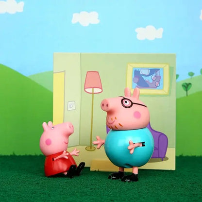 Figurka Świnka Peppa + tata Peppy