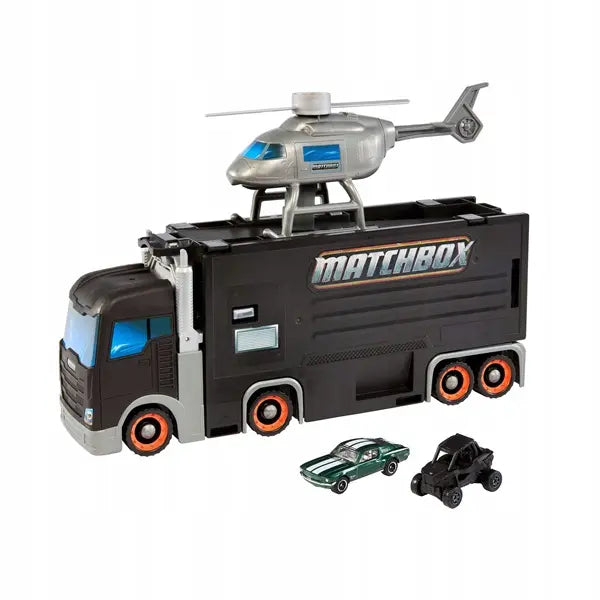 Matchbox ciężarówka + helikopter + 2 pojazdy