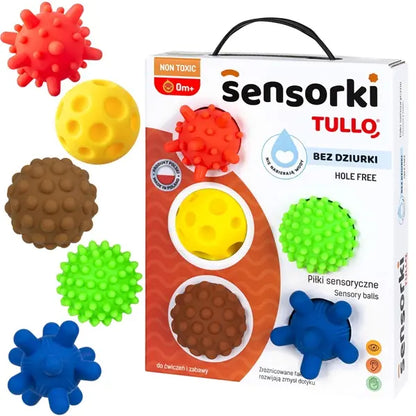 Piłki sensoryczne 5 szt. bez dziurki