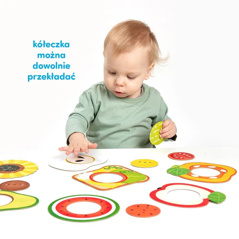CzuCzu Moje puzzle z dziurką Jedzenie 12m+
