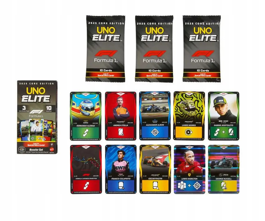 Gra UNO Elite Formuła I booster pack