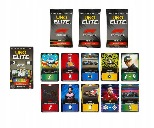 Gra UNO Elite Formuła I booster pack