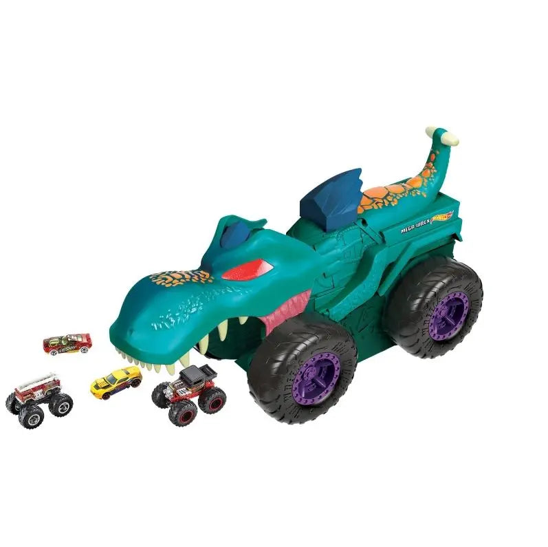 Hot Wheels Monster Truck pożeracz aut mega Wrex