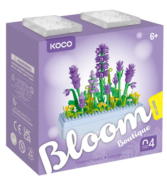 Klocki KOCO kwiaty lawendy 239 elementów
