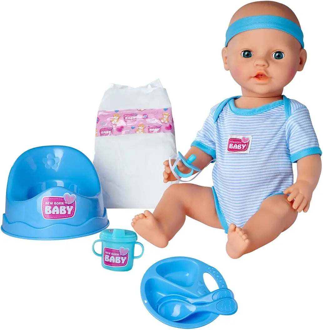 New born baby new born lalka funkcyjna chłopiec 43cm