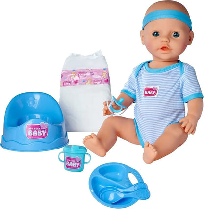 New born baby new born lalka funkcyjna chłopiec 43cm