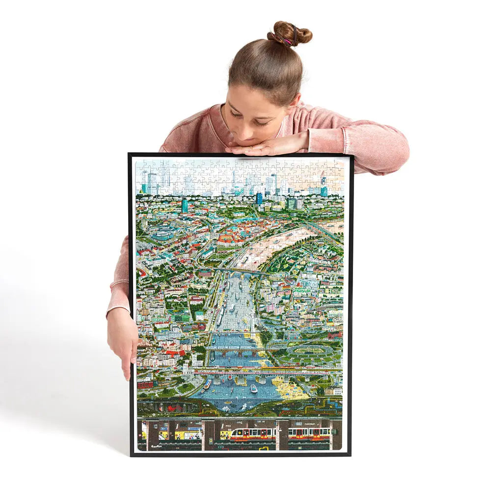 Puzzlove miasto warszawa 1000 elementów puzzle rodzinne