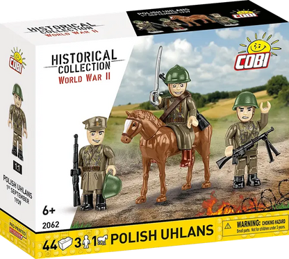 Cobi Historical Collection WWII Polscy ułani 3 figurki - 44 klocki
