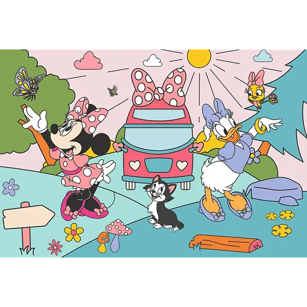 Puzzle Premium Plus Kids UFT, Disney Minnie, 100 el. Różowa przygoda