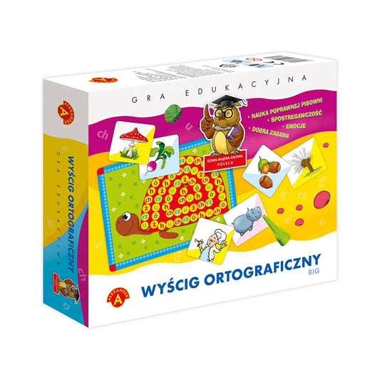 Gra edukacyjna wyścig ortograficzny