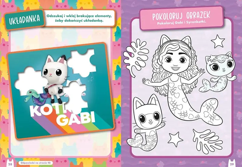 Koci Domek Gabi. 1000 naklejek