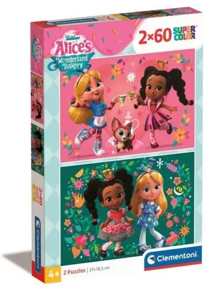 Puzzle 2x60 Super Kolor Alice wonder