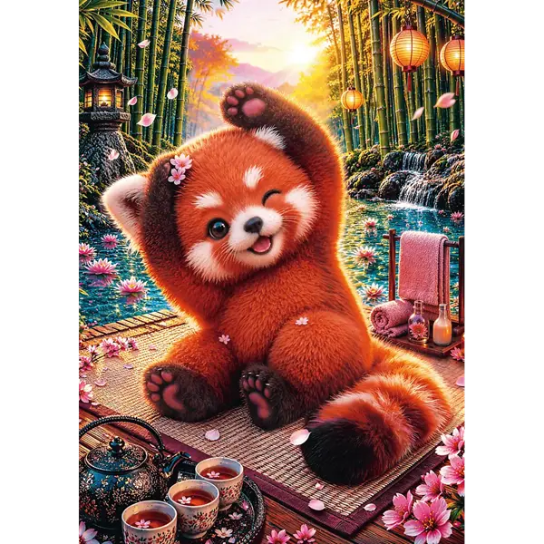 Puzzle Cuteness Overload 500 el. Czarująca czerwona panda