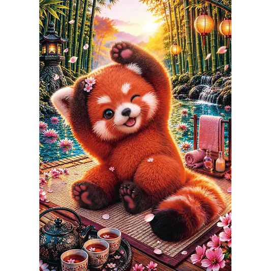Puzzle Cuteness Overload 500 el. Czarująca czerwona panda