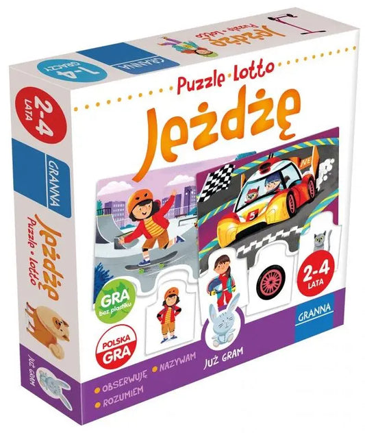 Gra Jeżdżę - puzzle lotto