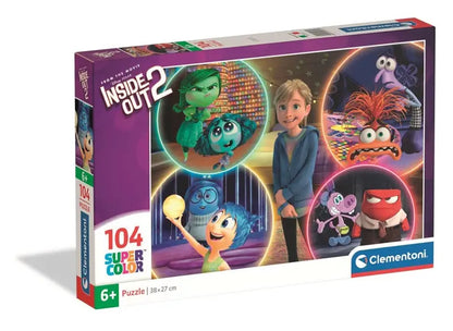 Puzzle 104 SuperKolor Inside Out 2