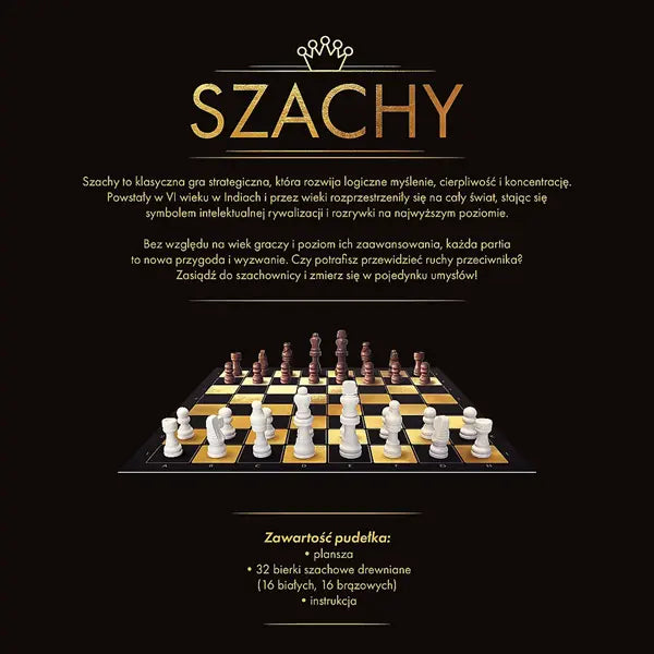 Gra klasyczna Szachy drewniane