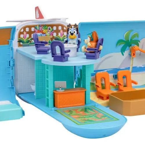 Bluey zestaw 3 w 1 samolot zawiera figurkę bluey