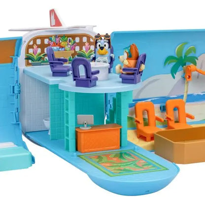 Bluey zestaw 3 w 1 samolot zawiera figurkę bluey