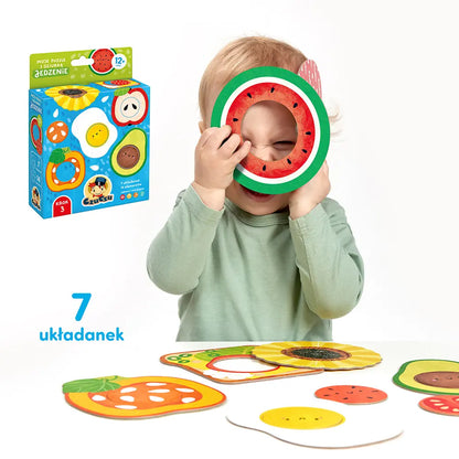 CzuCzu Moje puzzle z dziurką Jedzenie 12m+