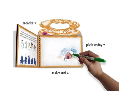 Zadanka i malowanki wodne. Bałwanek